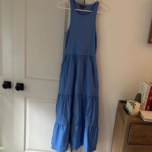 J Crew Tiered Maxi Dress Light Blue S